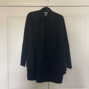 Old Navy Black Open-Front Drape Cardigan
